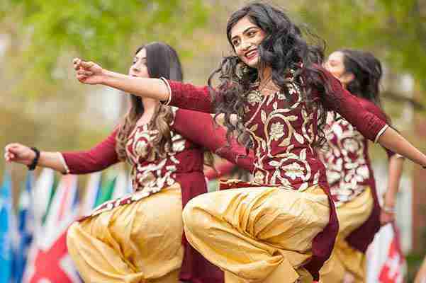 Dancing women at the International Fiesta