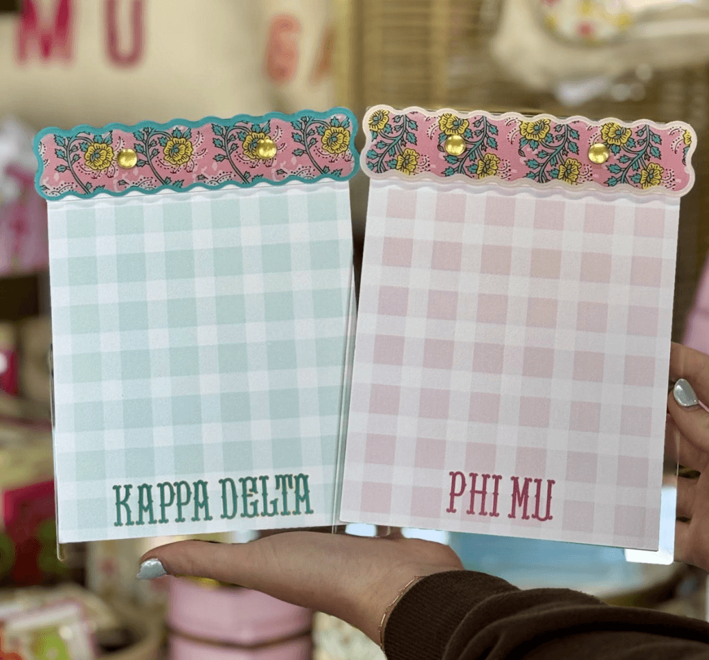 Kappa Delta and Phi Mu gear from State Floral